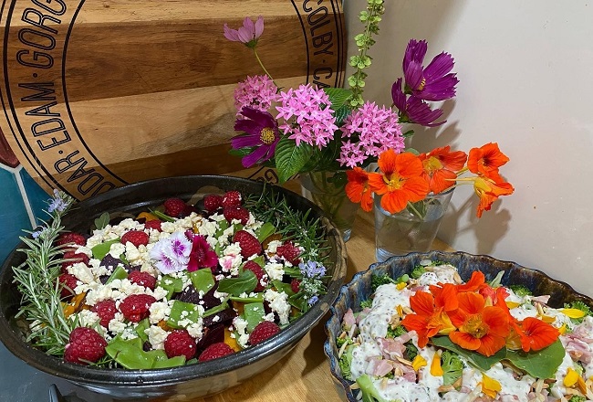 edible flowers for salads