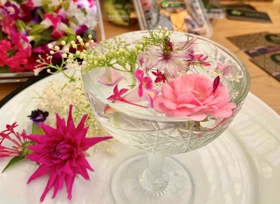 best edible flowers for cocktails