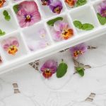 pansy ice cubes