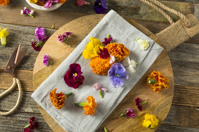 best edible flowers for floral butter
