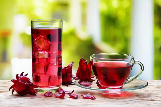 cup of roselle tea